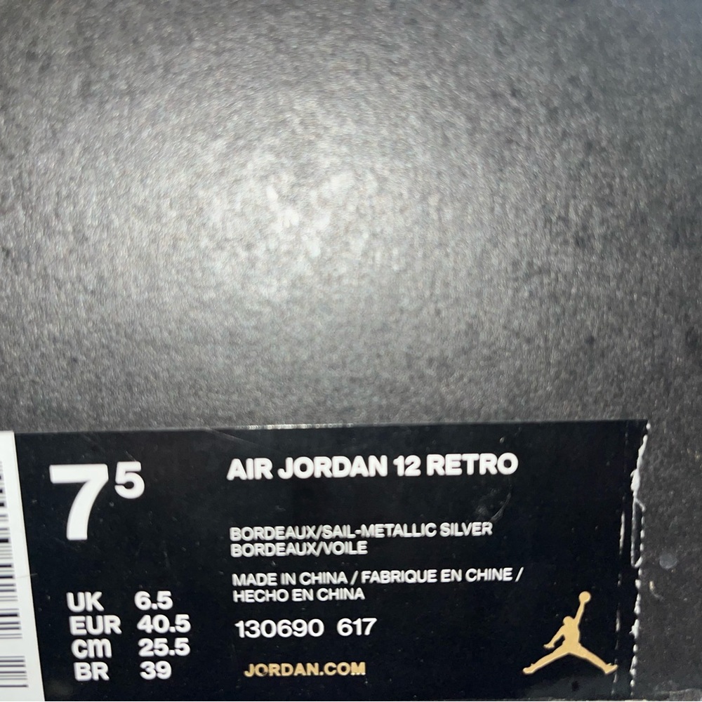Jordan retro 12 Bordeaux